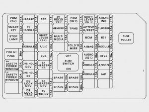 Hyundai Equss - fuse box -  instrument panel (driver's side)