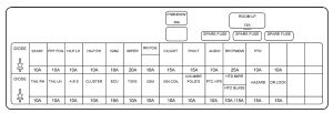 Hyundai H-100 Truck - fuse box - inner panel