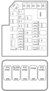 Hyundai Matrix - fuse box - engine compartment (diesel)