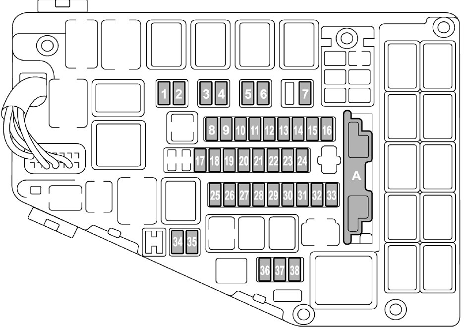 Subaru Legacy  2016  - Fuse Box Diagram