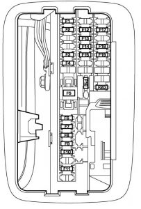 Dodge Durango - fuse box - interior box