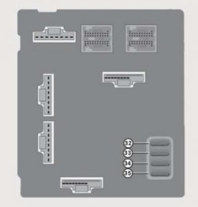 Smart Fortwo - fuse box - dashboard (rear side)