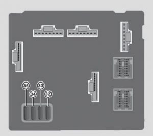 Smart Fortwo - fuse box - dashboard (rear side)