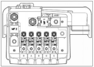 TATA Hexa - fuse box - battery