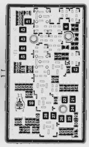 Chevrolet Cruze Saloon - fuse box - engine compartment