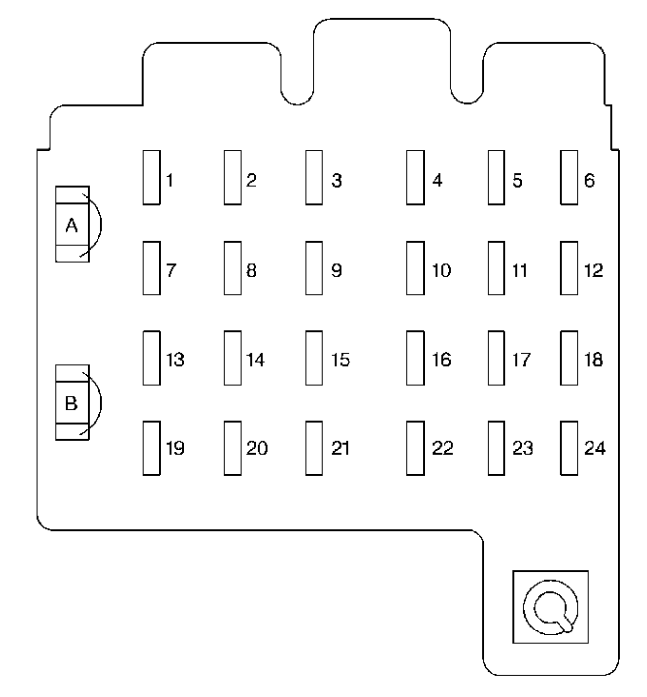 Chevrolet Suburban  1999  - Fuse Box Diagram