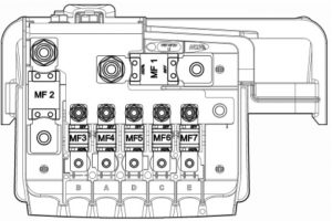 TATA Aria - fuse box - battery mounted