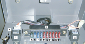 Yuchai Minitractor DL165h - fuse box
