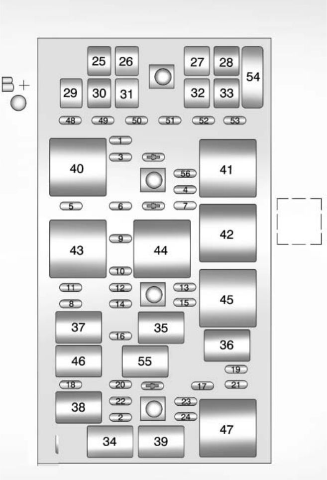 Chevrolet Corvette  2012 - 2013  - Fuse Box Diagram