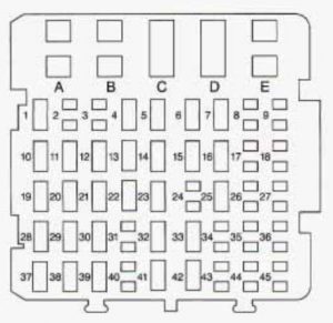 Chevrolet Monte Carlo -  fuse box - instrument panel