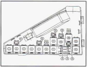 Cadillac Catera - fuse box diagram - engine compartment