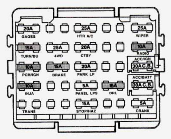 1994 Gmc Yukon Wiring Diagram