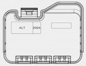 KIA Candeza - fuse box diagram - engine compartment (battery terminal cover)