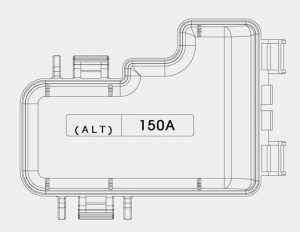 KIA Optima PHEV - fuse box diagram - engine compartment (terminal cover)