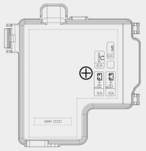 KIA Stinger - fuse box diagram - battery terminal cover