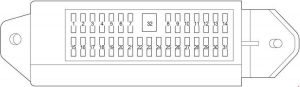 Toyota Sequoia - fuse box diagram - passenger compartment fuse box