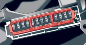 Audi A4 - fuse box diagram - driver's side cocpit