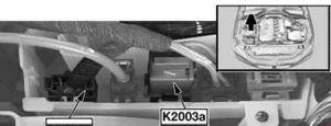 BMW 6-Series (E63 and E64) - fuse box diagram - DDE main relay (K20030a) - M57, M57 TUTOP, M47 TU2