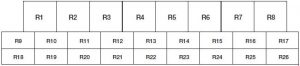 Ford F-650 - fuse box diagram - engine compartment additional box