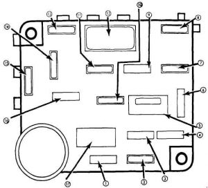 Ford Mustang - fuse box diagram