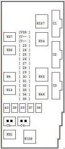 Ford Puma - fuse box diagram - engine compartment fuse box