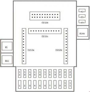 Ford Puma - fuse box diagram - passenger compartment fuse box