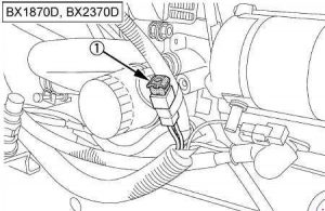 Kubota BX1870, BX2370, BS2670 - fuse box diagram - slow blow fuse