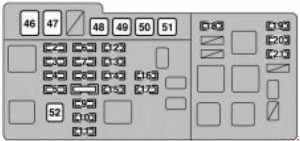 Lexus RX 300 - fuse box diagram - engine compartment fuse box