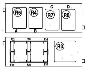 Renault Espace - fuse box diagram - dashboard