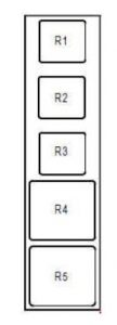 Renault Modus - fuse box diagram - optional relay board