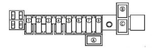 Renault Modus - fuse box diagram - power feed fuse board