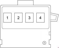 Scion xB - fuse box diagram - fusible link block