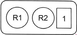 Toyota 4Runner - fuse box diagram - engine compartment additional fuse box (version 1)