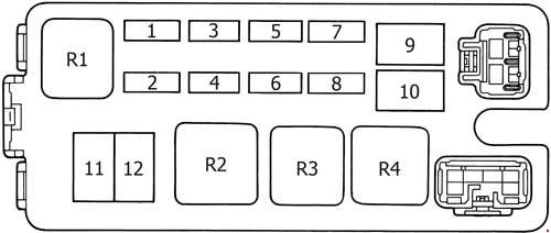 Toyota 4Runner (1989 - 1995) - fuse box diagram - Auto Genius