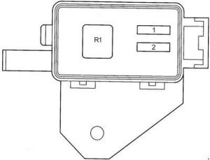 Toyota Avensis - fuse box diagram - engine compartment additional fuse box