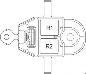 Toyota Avensis - fuse box diagram - relay box