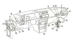 Toyota Corolla AE86 (1983 - 1987) - fuse box diagram - Auto Genius