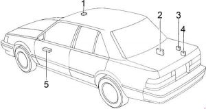 Toyota Cressida - fuse box diagram