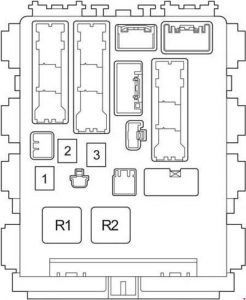 Toyota HiAce - fuse box diagram - passenger comaprtment box