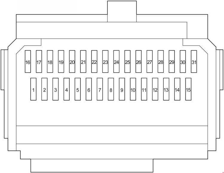 Toyota Hiace  2004 - 2013  - Fuse Box Diagram