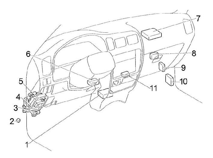 Toyota Hilux 1997 2005 Fuse Box Diagram Auto Genius