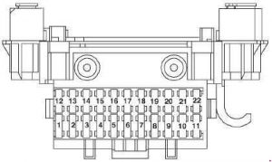 Ford Fiesta - fuse box diagram - passenger compartment