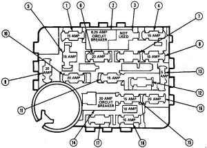 Ford Mustang - fuse box diagram