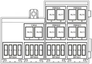 Iran Khodro Samand - fuse box diagram - engine compartment