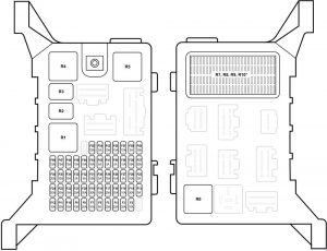 Jaguar X-Type - fuse box diagram - passenger compartment
