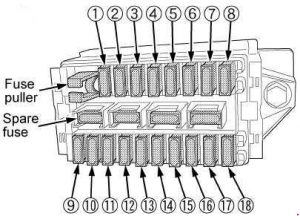 Kubota M6040 - fuse box diagram