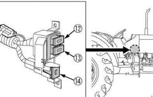 Kubota M8540 - fuse box diagram