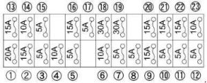 Kubota Tractor U48-4 - fuse box diagram