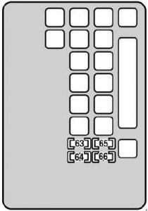 Lexus SC 430 - fuse box diagram - engine compartment (left)