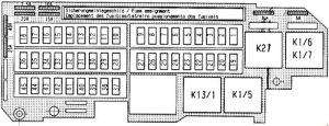 Mercedes-Benz Vaneo (w141) - fuse box diagram